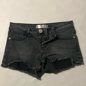 Black Jean Shorts